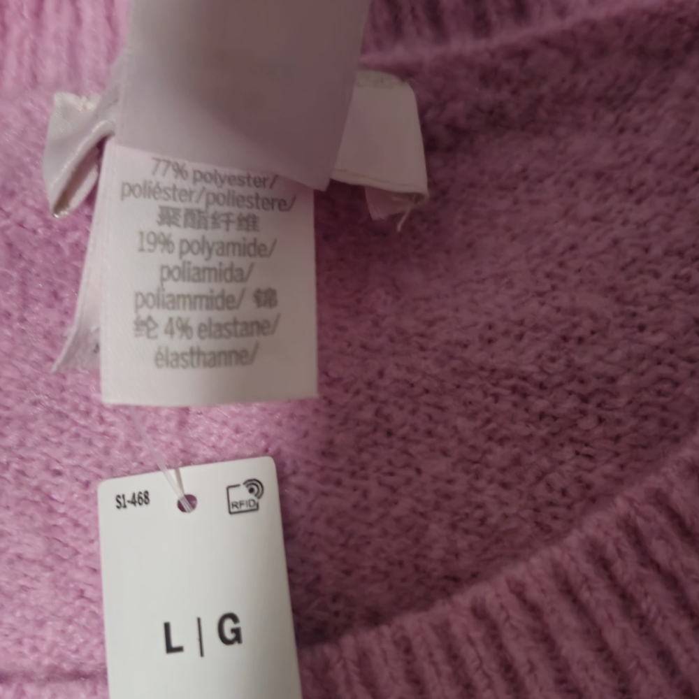 PINK VS Campus Knit Heart Sweater Size Large NWT - Picture 6 of 12